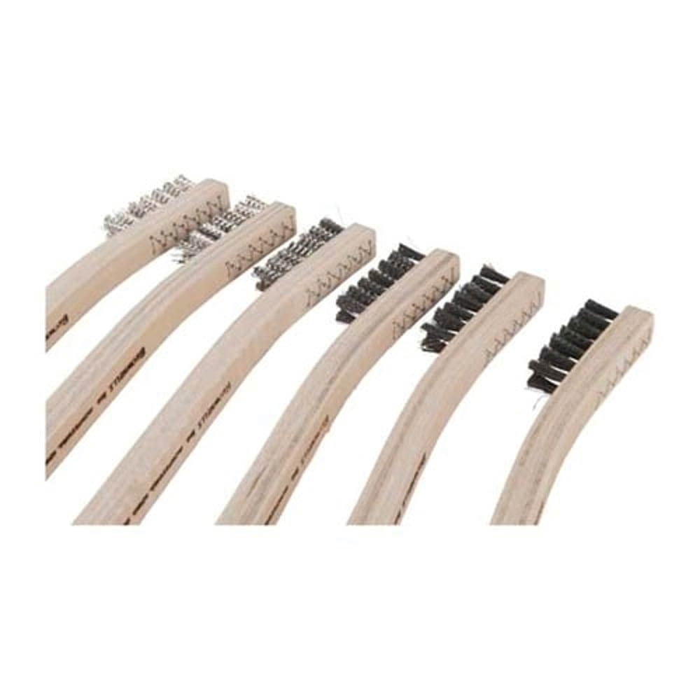 Brownells 7.76" Heavy-Duty Crimped Wire Gunsmith Brush, Pack of 6