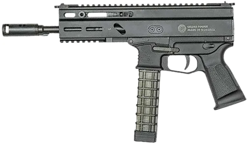 Grand Power 810091158005 Stribog SP9A3 9mm Luger 30+1 16" Black Barrel, Picatinny Rail Receiver Grip