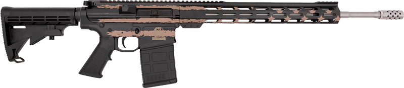 GLFA AR10 Rifle 6.5 Creedmoor 20" Desert Flag
