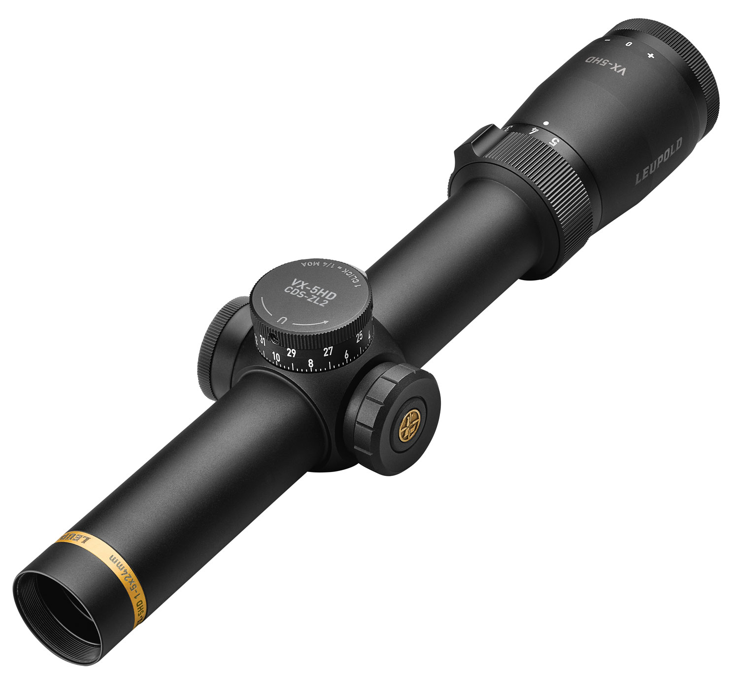 Leupold VX-5HD 1-5x24mm Illuminated FireDot Duplex Rifle Scope w/ CDS-ZL2 Adjustment - 172367