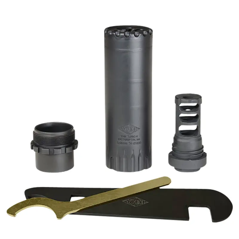 YHM Turbo K-RB 5.56 NATO Suppressor with 1/2x28 QD Brake
