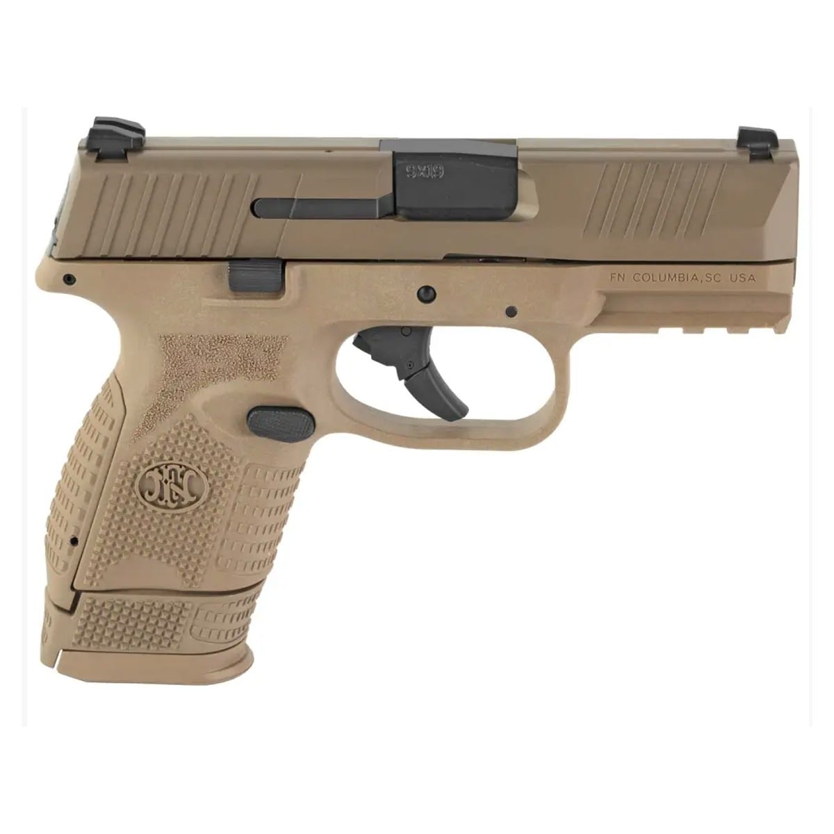 FN 509C 9mm Pistol 3.7" 15rd, FDE - 66-100818