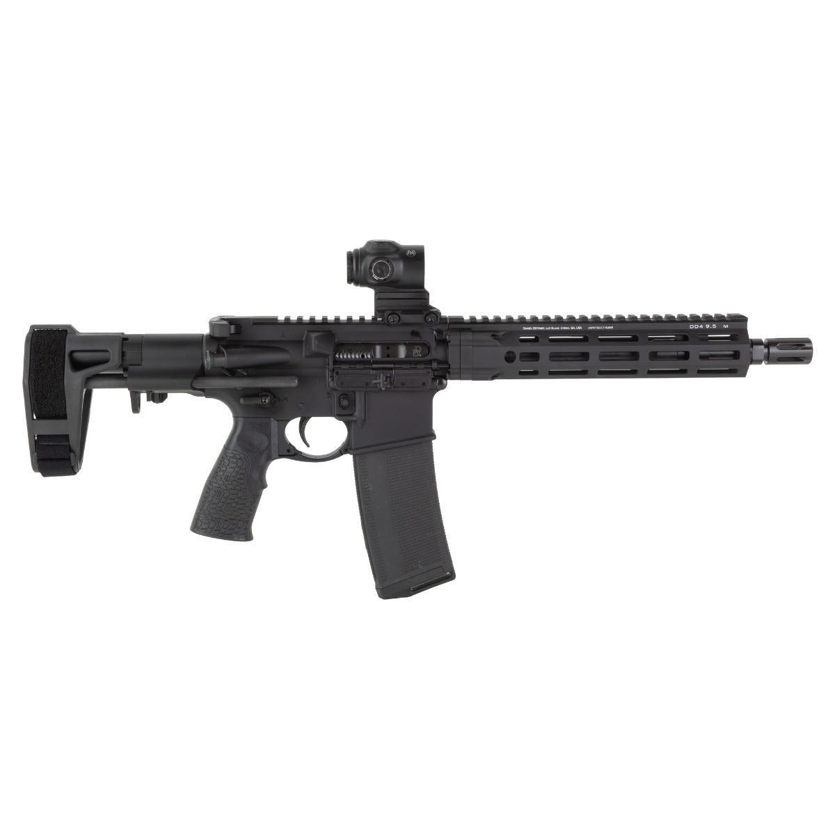 Daniel Defense DDM4 10.3" 5.56 NATO AR Pistol w/ Maxim PDW Brace, Black