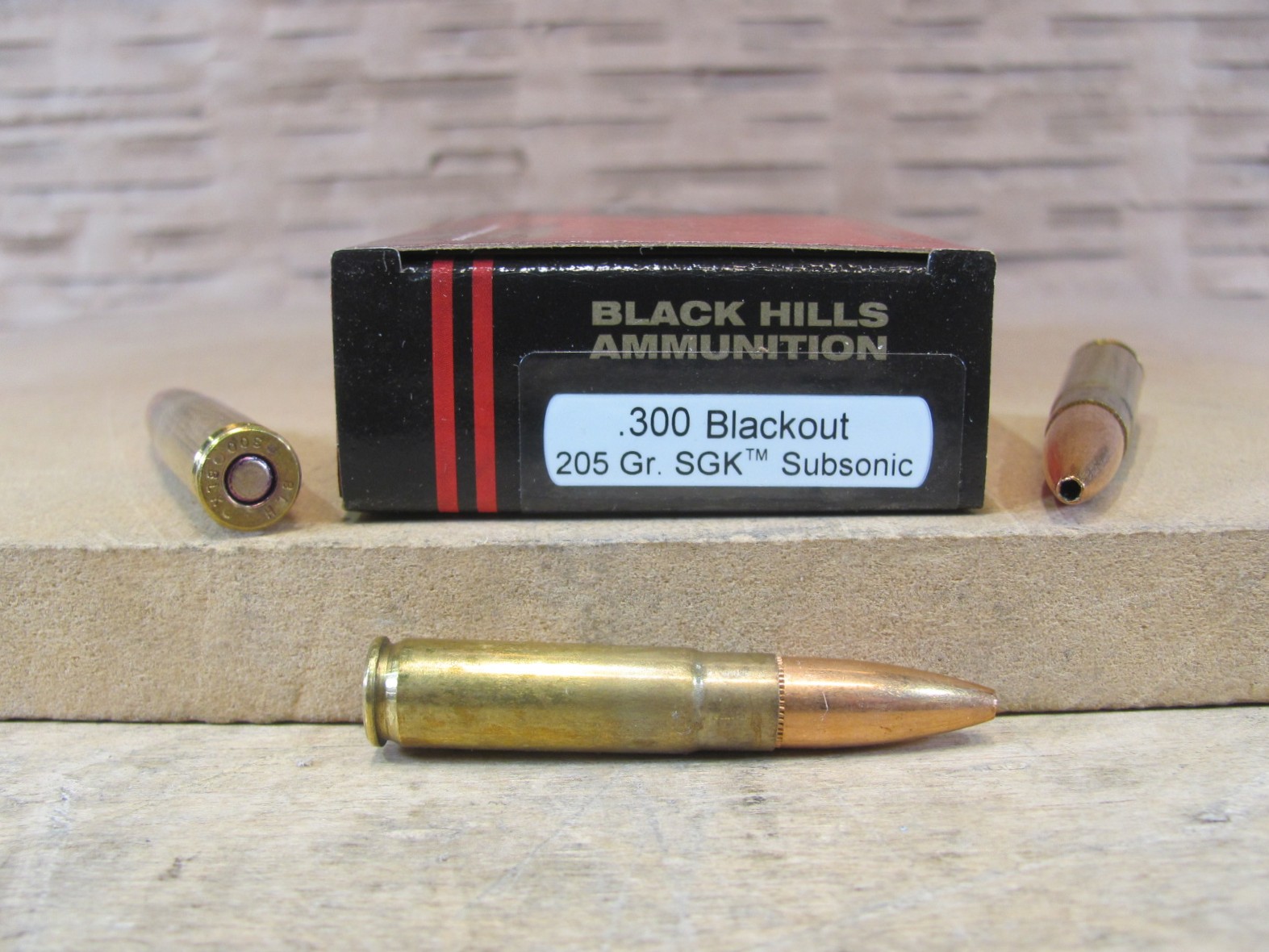 20 Round Box – 300 Blackout 205 Grain SGK Subsonic Black Hills Ammo – D300WHISPERN7