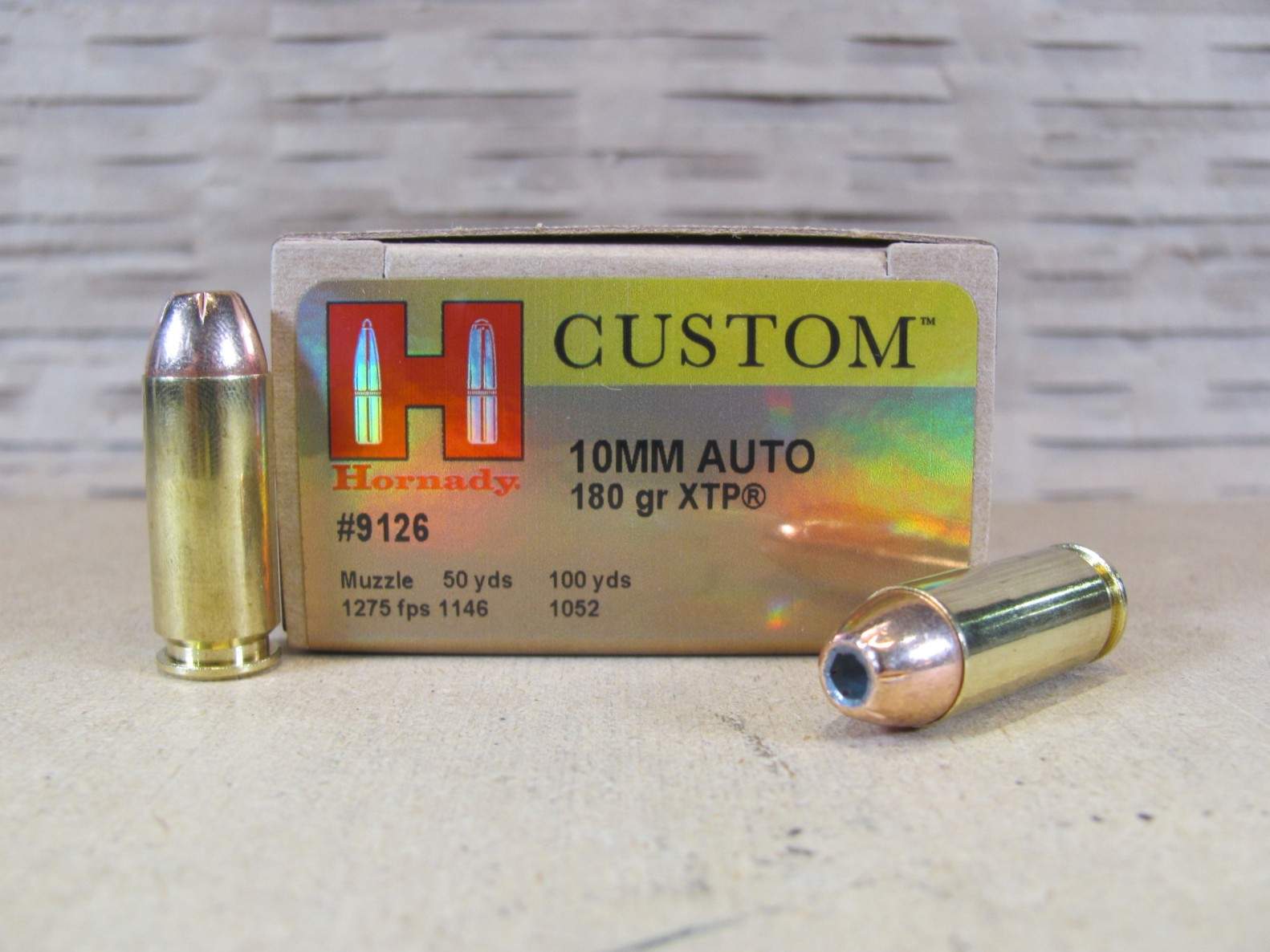 200 Round Case – 10mm Hornady 180 Grain XTP Hollow Point Ammo – 9126