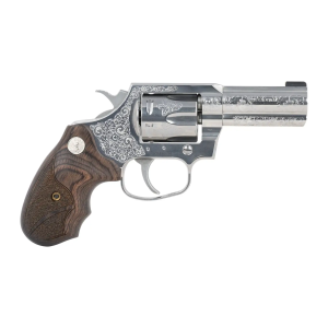 Colt Mfg KCOBRASB3RBBSEG King Cobra 357 Mag 6 Shot 3 Stainless Steel Barrel, Cylinder & Frame, Walnut Grip, Transfer Bar Safety, Exposed Hammer