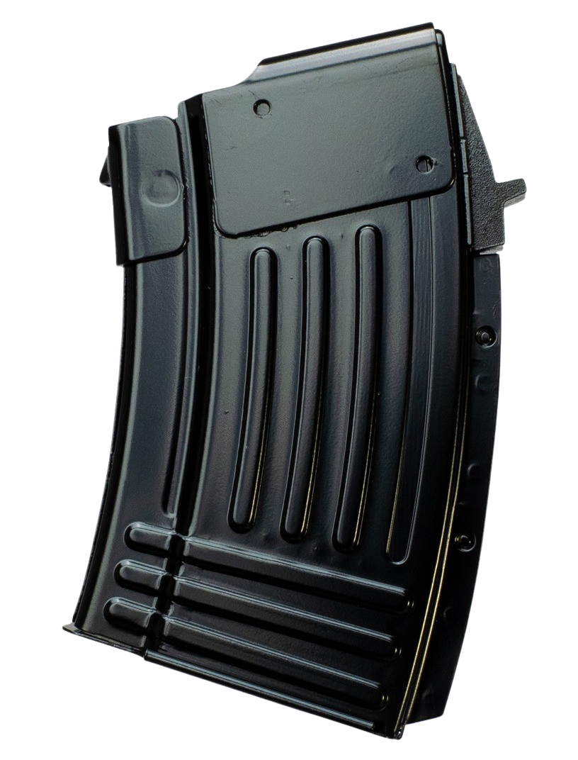 Global Ordnance(R) - 810091157381 - AK-47 7.62x39mm 10 Round Fully Ribbed Black Steel Magazine