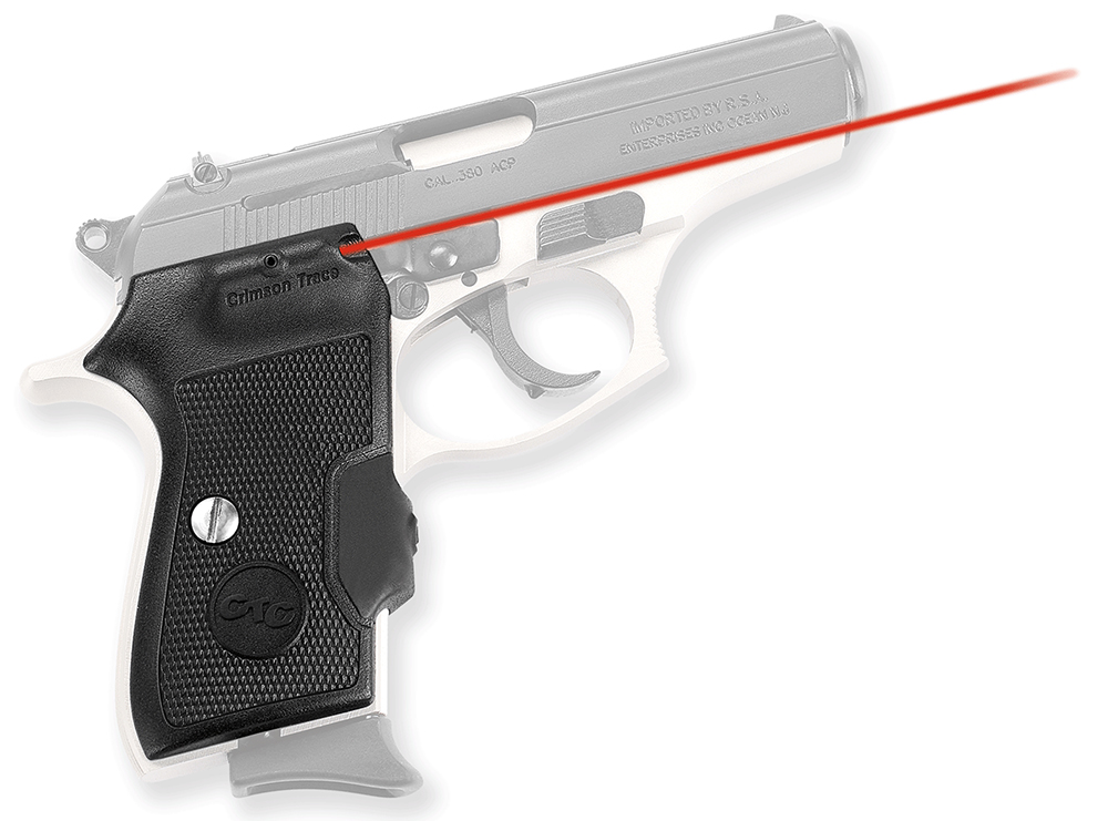Crimson Trace Front Activation Replacement Laser Grip for Bersa 380 Pistols, Black - LG-442