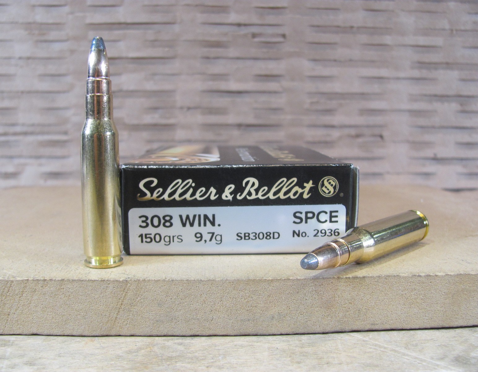 500 Round Case – 308 Win 150 Grain SPCE Soft Point Ammo by Sellier Bellot – SB308D