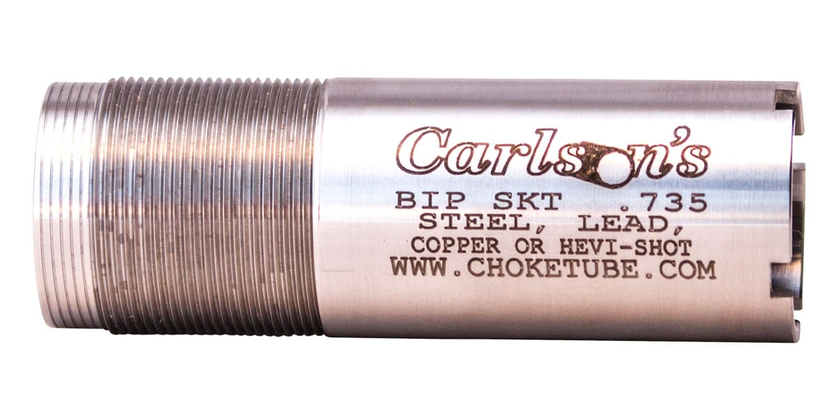 Carlson's Choke Tubes Replacement 12ga Choke Browning Invector Plus Flush Skeet, 17-4 Stainless Steel Stainless - 59962