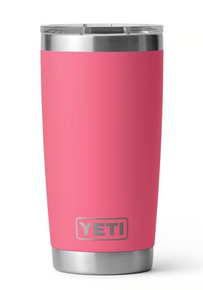 Yeti Rambler 20 oz Tumbler MagSlider Lid, Tropical Pink