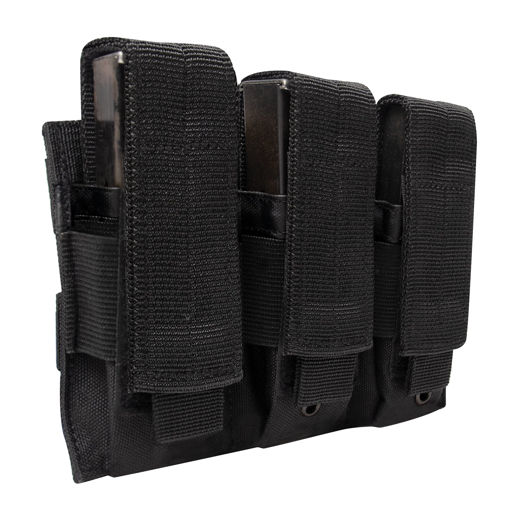 Rothco Molle Triple Pistol Mag Pouch - Black