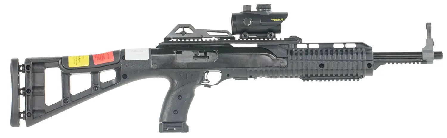 Hi-Point 4095TSRD 4095TS Carbine 40 S Caliber with 17.50" Barrel, 10+1 Capacity, Black Metal Finish, Black All Weather Molded Stock Black Polymer Grip Right Hand Includes Red Dot
