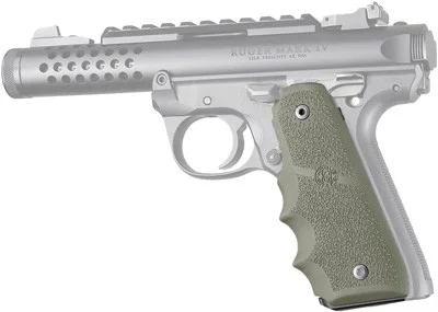 HOGUE GRIPS RUGER 22/45 MKIV - RUBBER GRIPS/FINGER GROOVES OD