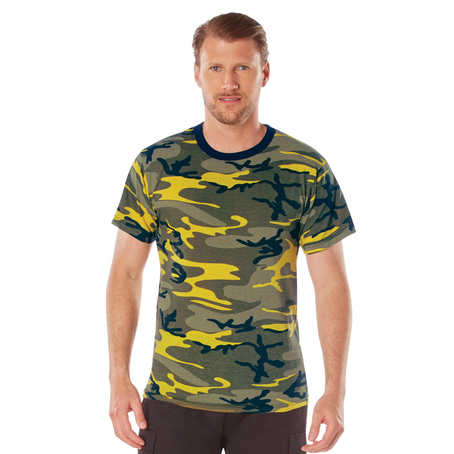 Rothco Camo T-Shirt - Stinger Yellow Camo, Small