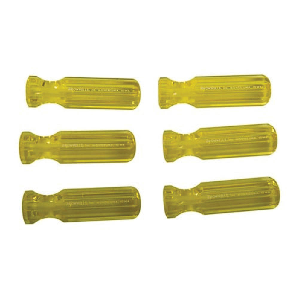 Brownells L3 Molded Plastic Tool Handle, Yellow Pack of 6