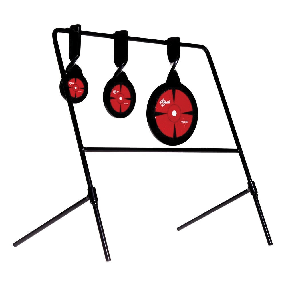 EZ Aim Triple Deflector Spinner Target System, Black/Red, 3 Pack - 15403