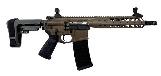 LWRC IC A5 10.5" .300 BLACKOUT AR Pistol W/ SBA3 BRACE, FDE