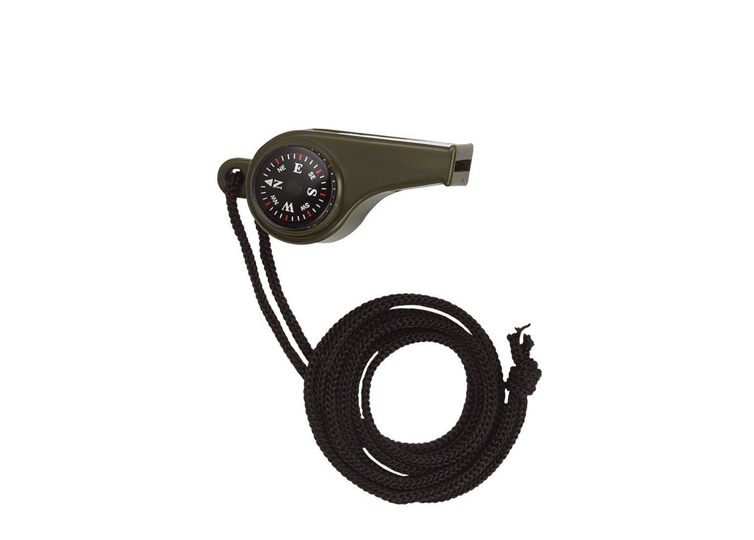 Rothco 3-1 Super Whistle With Compass Thermometer - Olive Drab