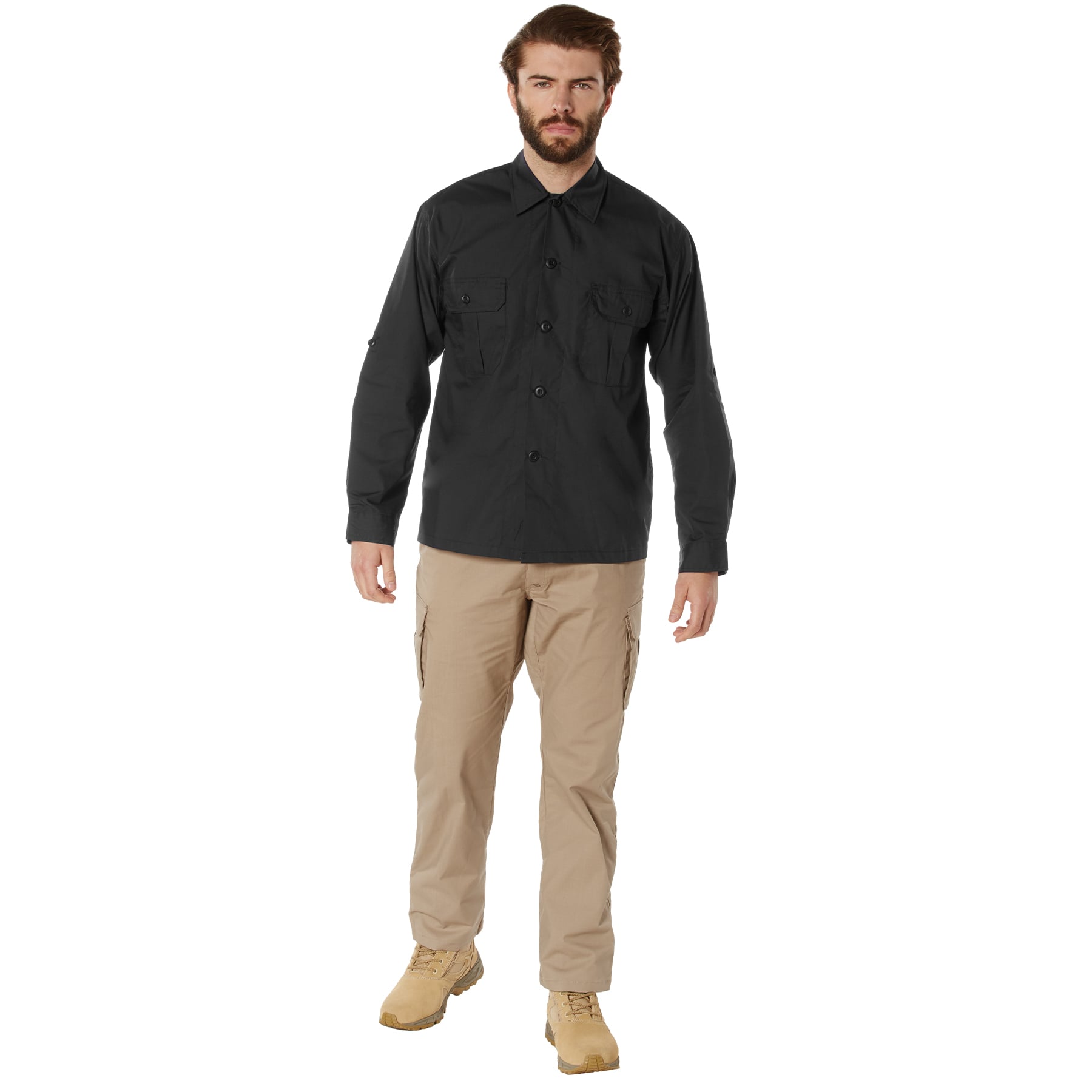 Rothco Lightweight Tactical Shirt - Black, X-Large