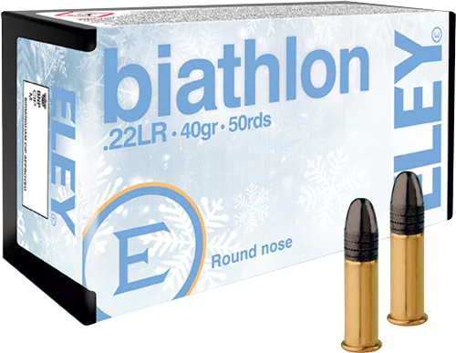 ELEY BIATHLON CLUB 22LR 40GR RN 50Rd Box 100 Boxes 5,000 Rounds