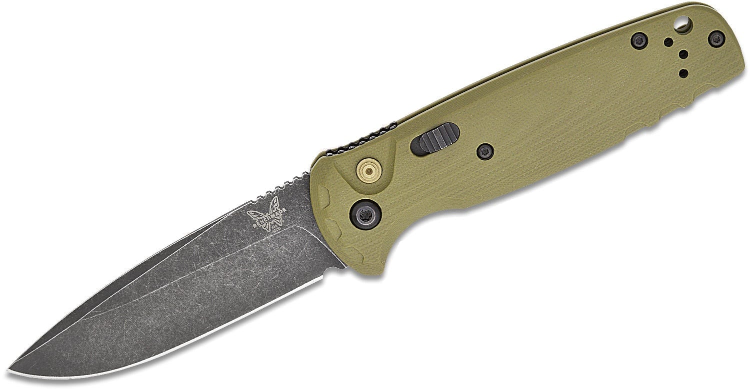 Benchmade CLA Folding Drop Point Knife, OD Green - 4300BK-02