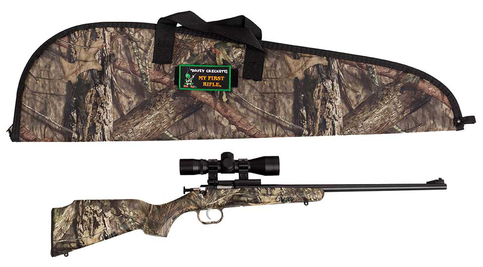 Davey Crickett KSA Mossy Oak Blued .22 LR Rifle Package