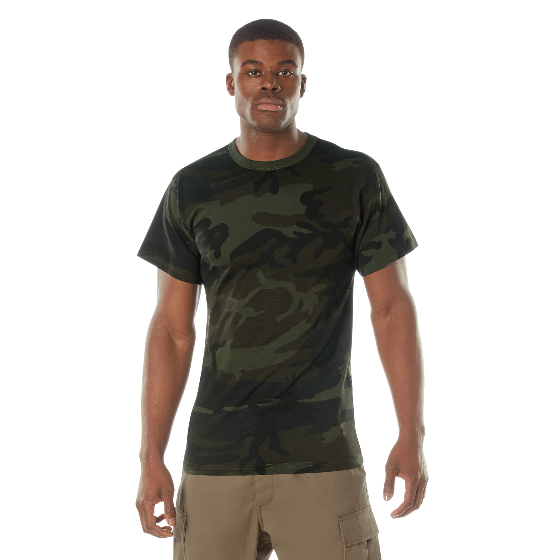 Rothco Midnight Camo T-Shirt - Midnight Woodland Camo, Large