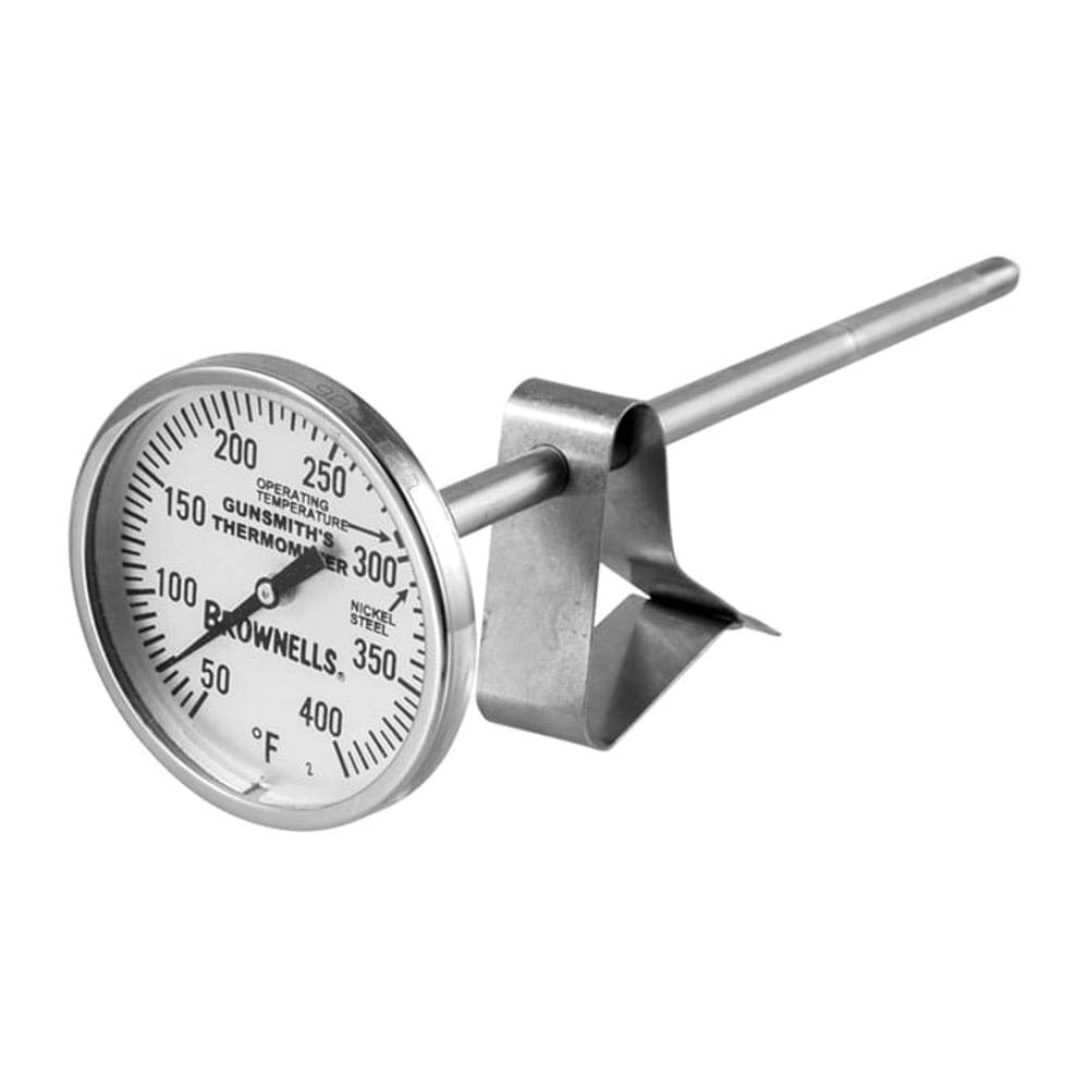 Brownells 2.13" Bluing Thermometer w/Clip, Silver
