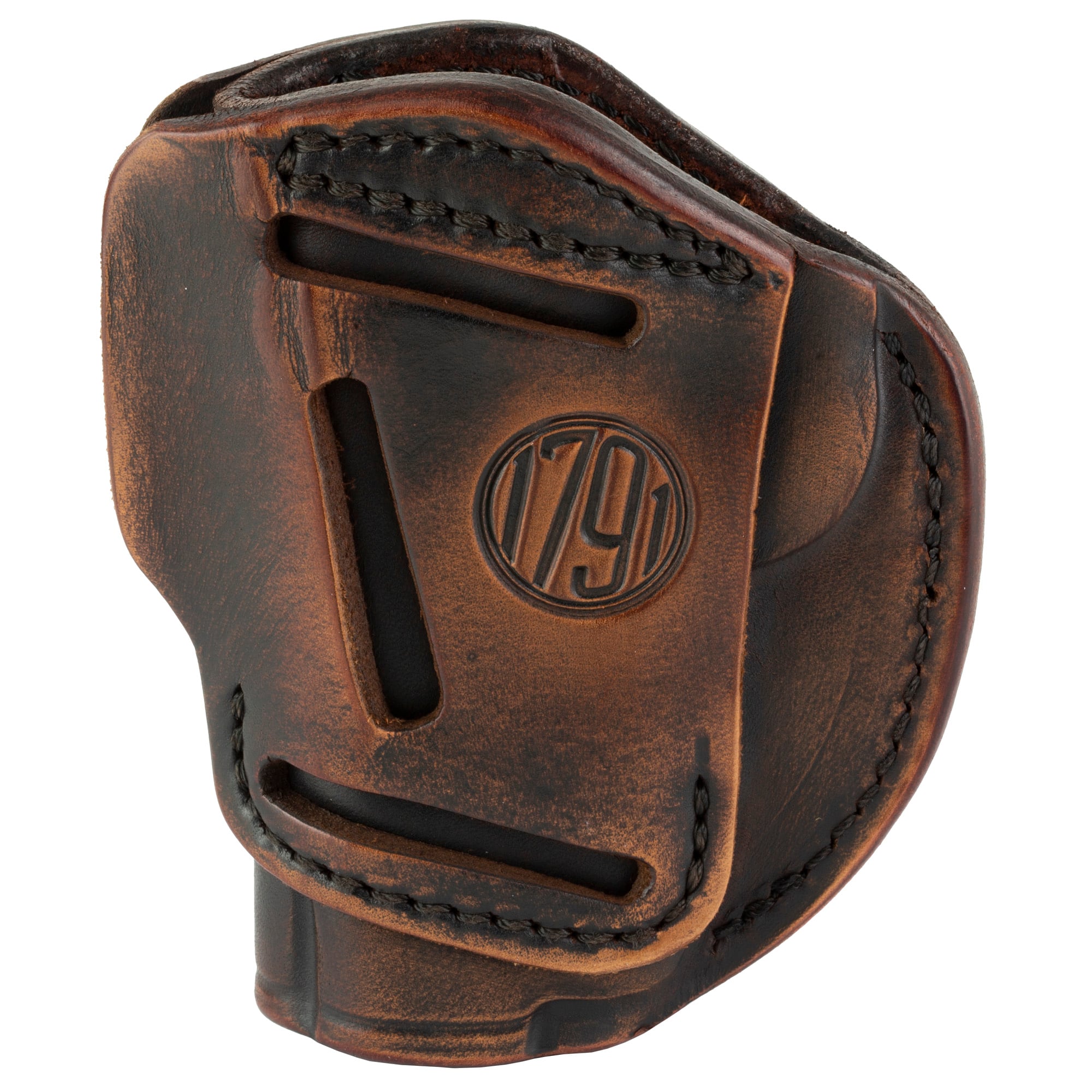 1791 Gunleather 1911 3"/4" 3-Way IWB/OWB Ambidextrous Leather Holster, Vintage Brown - 3WH1VTGA