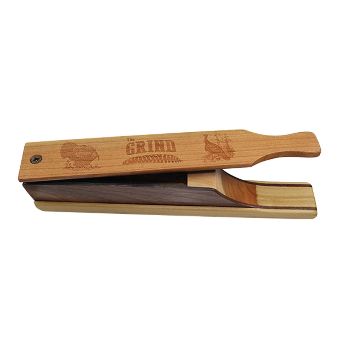 The Grind Old Wet Hen/Turkey Box Call, Cherry/Walnut