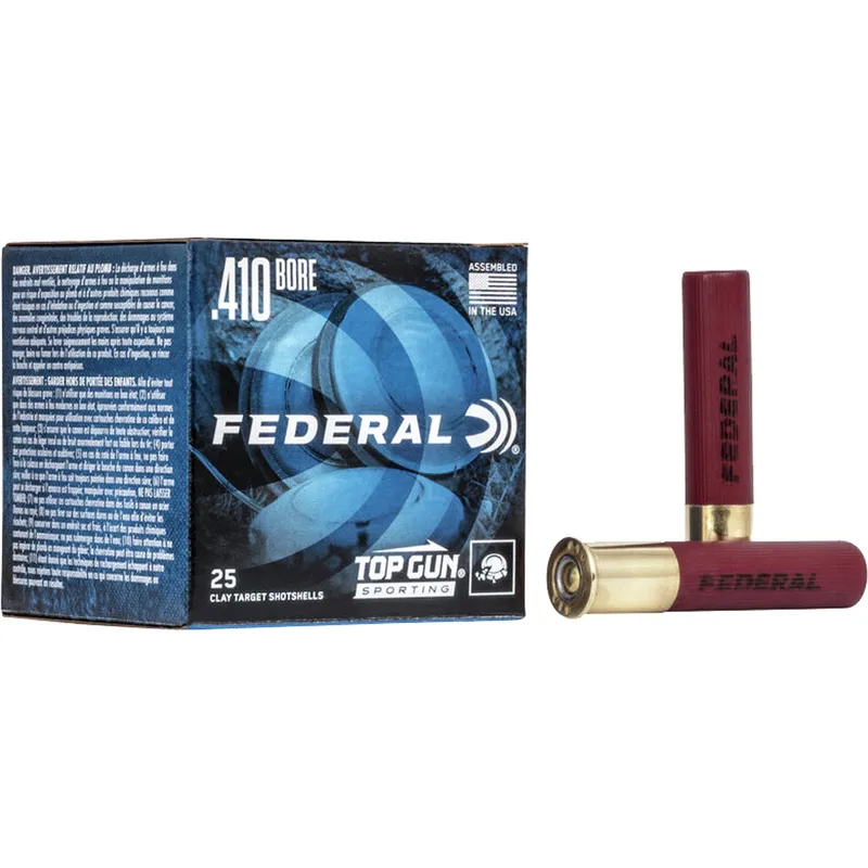 Federal Top Gun 410 Bore Shotgun Ammo 25 Rounds