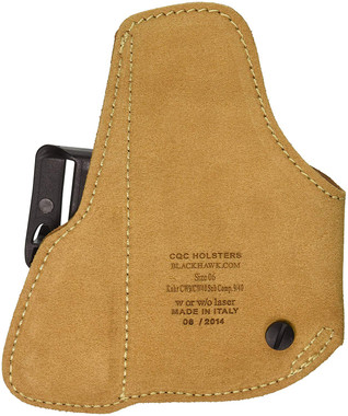 Blackhawk Tuckable Brn Leather Holster, 03, Right Hand (Glock 26/27) - 421603BN-R