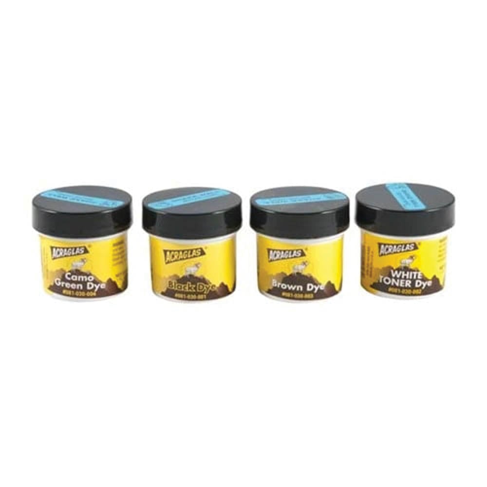 Brownells Acraglas Dye Try Pack, Screw-Cap Plastic Jar