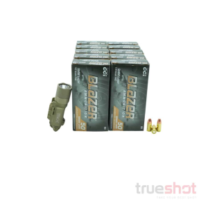 BUNDLE DEAL: Tan Surefire X300T-A Pistol Flashlight and 500 Rounds of Ammo - CCI 9mm 115 Grain