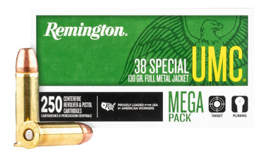 Remington UMC Mega Pack 38 Special 130 Grain Full Metal Jacket