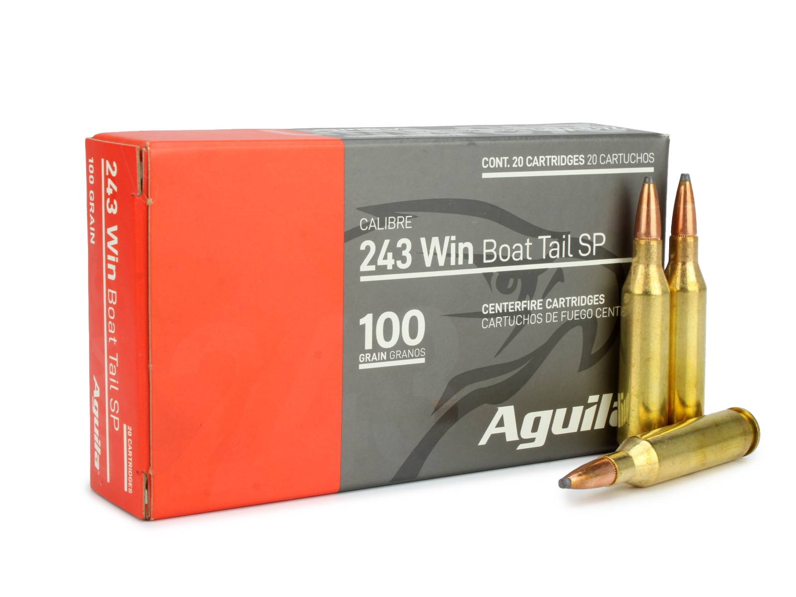 Aguila 243 Win 100 Gr Boat Tail Soft Point (Box)