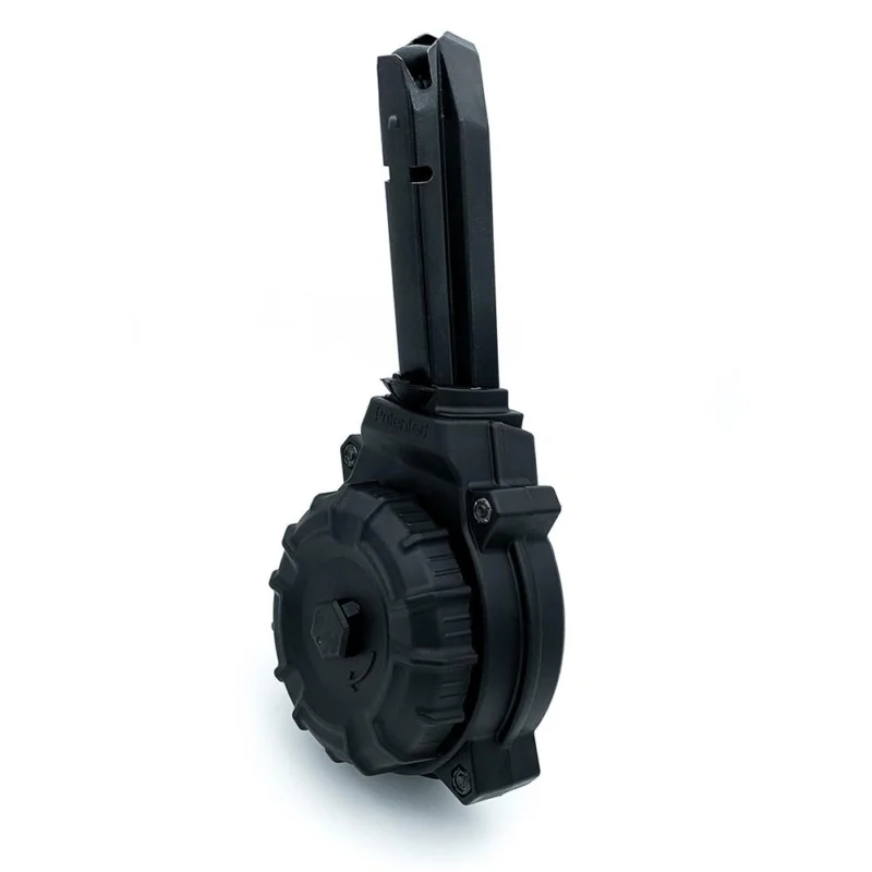 Promag H VP9 Handgun Magazine Black Drum 9mm Luger 50/rd