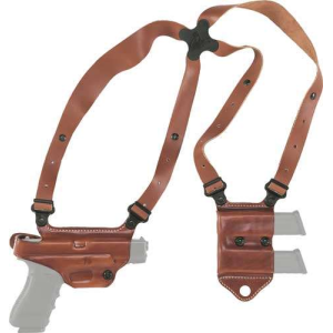Galco MCII652 Miami Classic II Shoulder System Tan Leather S&W Shield 3 9/40 Right Hand