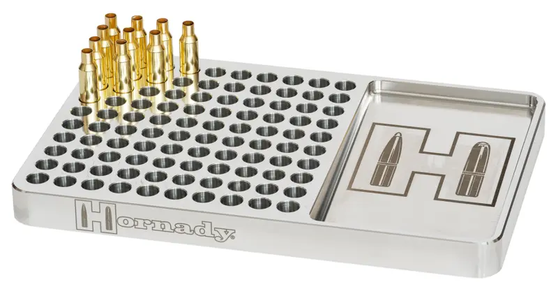 Hornady 480044 Reloading Block Red Aluminum Capacity 100rd Rifle Firearm
