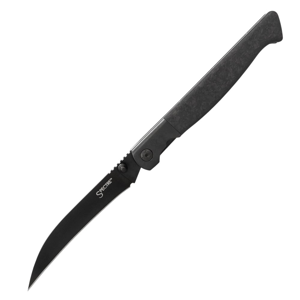 Cold Steel Spectre Hawkbill Folding Knife Drop Point Black - Unique Design, Durable Handle, Ideal for Tactical and Utility Use - CS-FL-39SHB