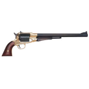 Pietta 1858 Buffalo Texas Black Powder Revolver 44 Caliber 12" Blued Barrel Brass Frame Walnut Grip