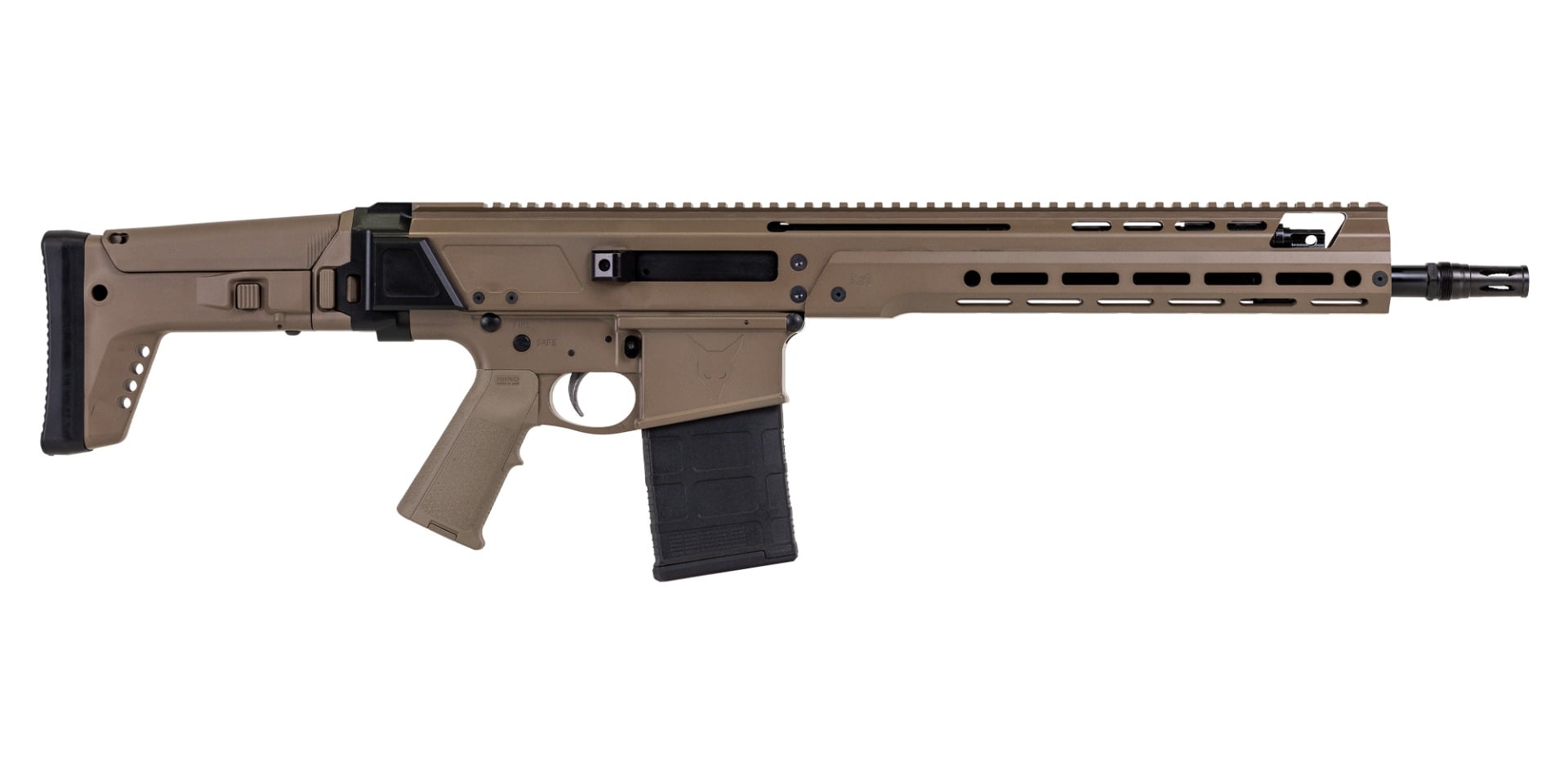 PSA JAKL 14.5" Rifle Length .308 1:10 Nitride Rearden QD MOE EPT F5 Stock Rifle, FDE