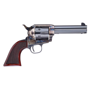Taylor's And Company TAYLORS AND COMPANY Short Stroke Smoke Wagon 45LC 4.75" 6rd Revolver - Case Hardened | Walnut