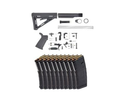 PSA Magpul MOE Lower Build Kit & 10 Magpul PMAG Gen 2 MOE 5.56x45 30rd Magazines