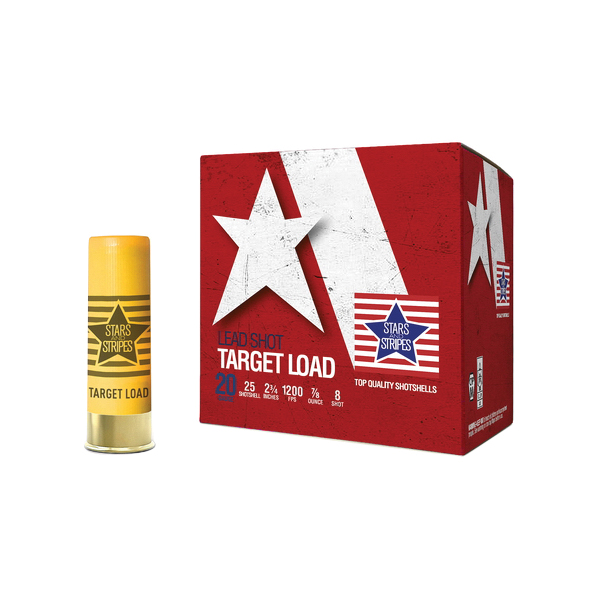 Stars and Stripes Target Load 20 Gauge 2-3/4" #8 7/8 Ounce 25rds