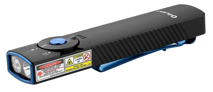 Olight Arkfeld Pro LED Rechargeable Flashlight w/ UV Light & Green Laser
