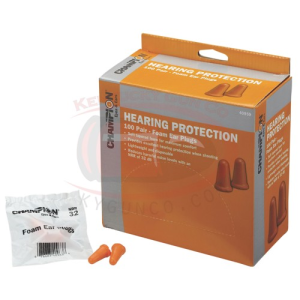 CHAMPION Foam Ear Plugs, 100 Separate Pairs