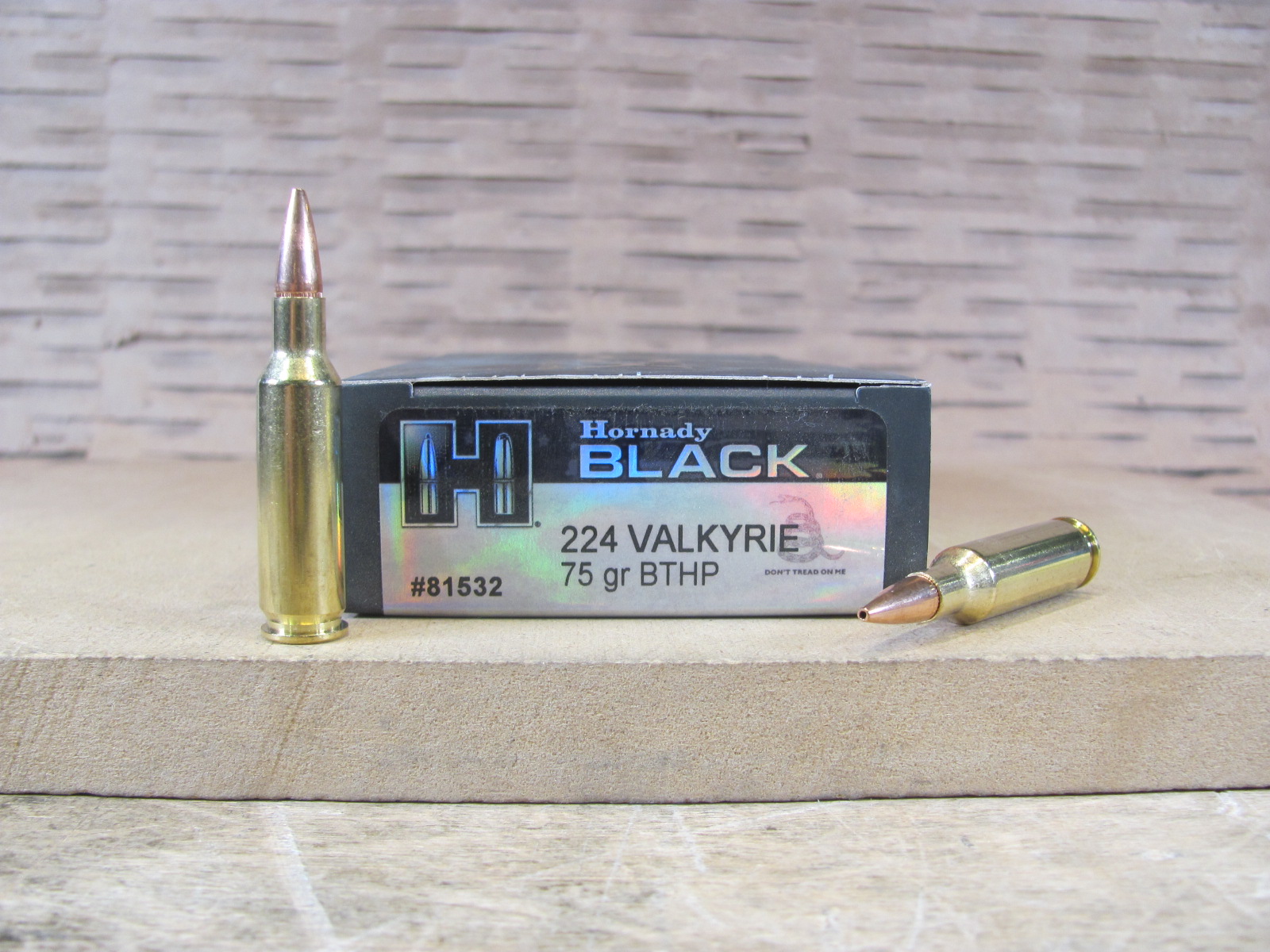 20 Round Box – 224 Valkyrie 75 Grain BTHP Hornady Black Ammo – 81532