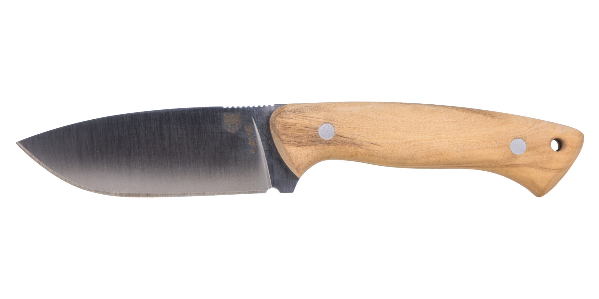 CobraTec Knives Twin Mountain Fixed Blade Drop Point Knife, Olive Wood - CTTWMOLW4